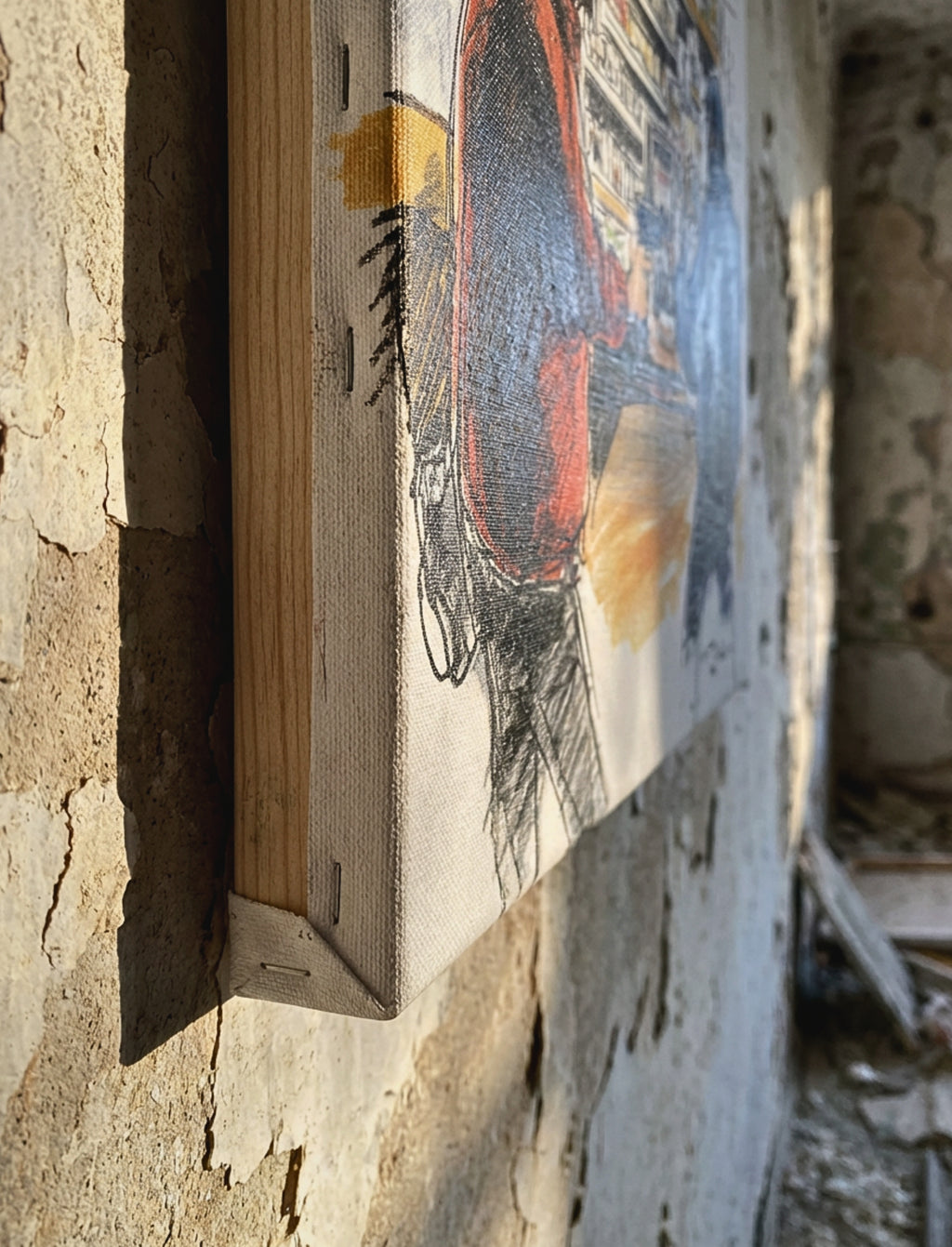 Corner Store Standoff – Urban Canvas Art (FiftyBikes)