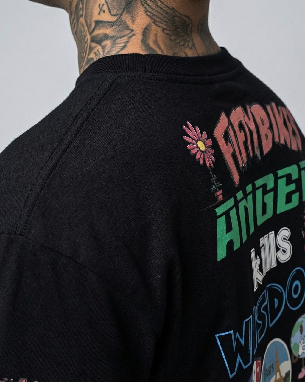 Anger Kills Wisdom Tee (FiftyBikes)