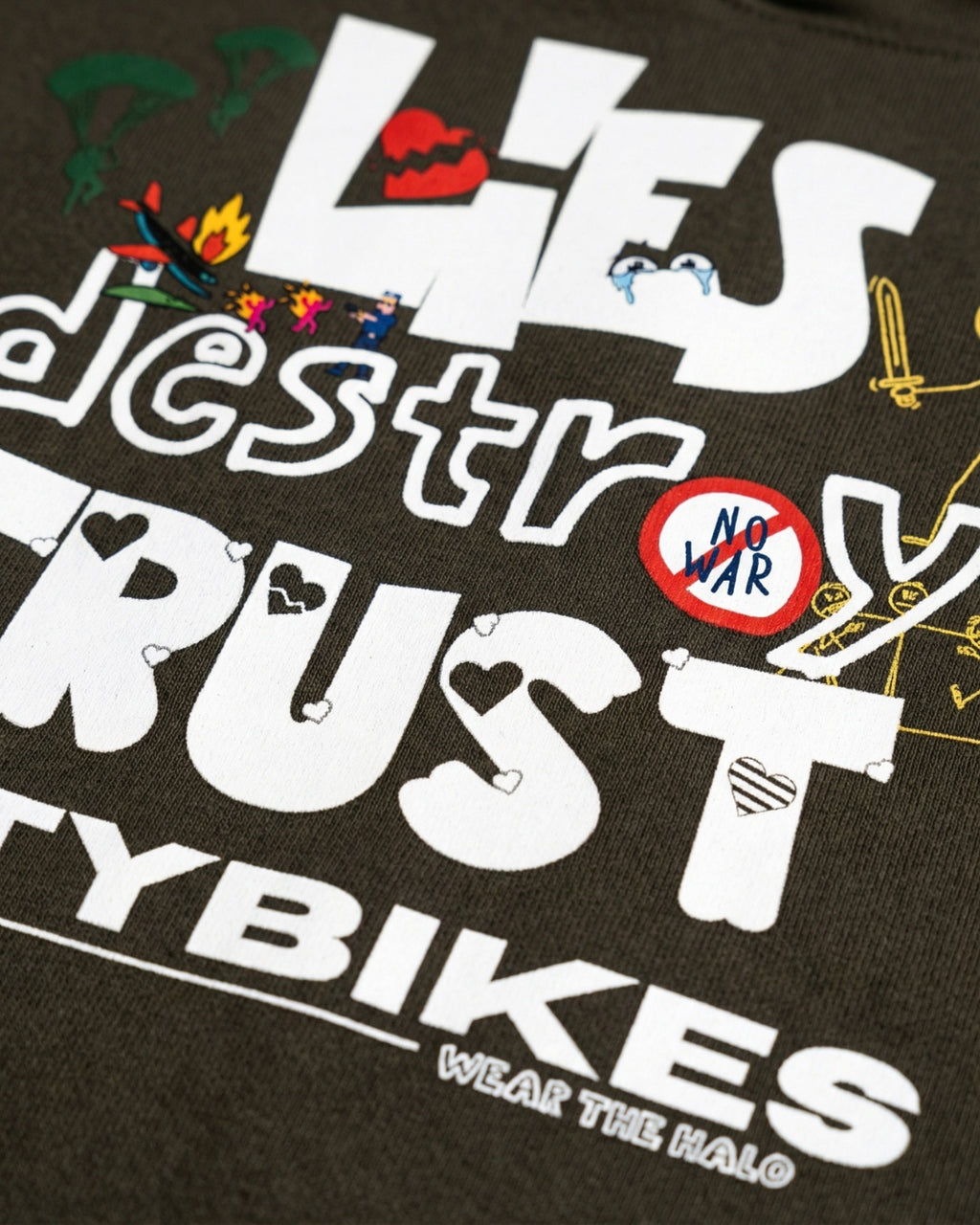 Lies Destroy Trust Oversized Hoodie (FiftyBikes)